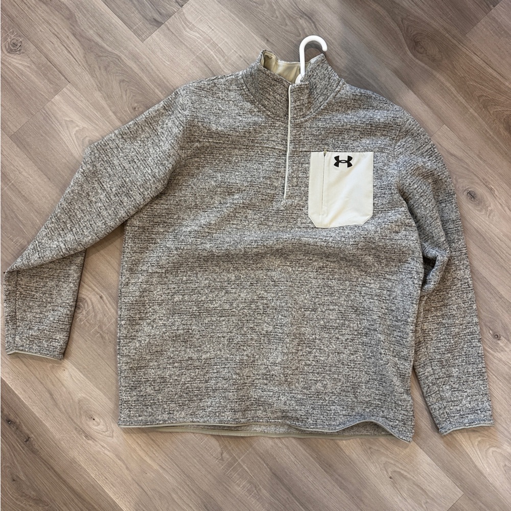 Under Armour Cream Button Up Sweater